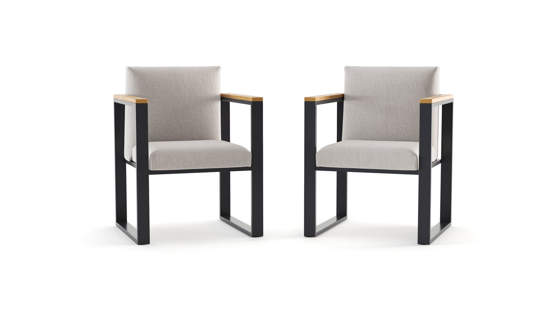 Matoyo Chaise de salle à manger lot de 2