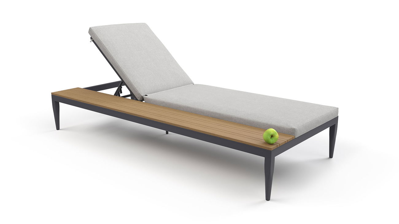 Silas Sun Lounger Compact (anthracite) main product photo