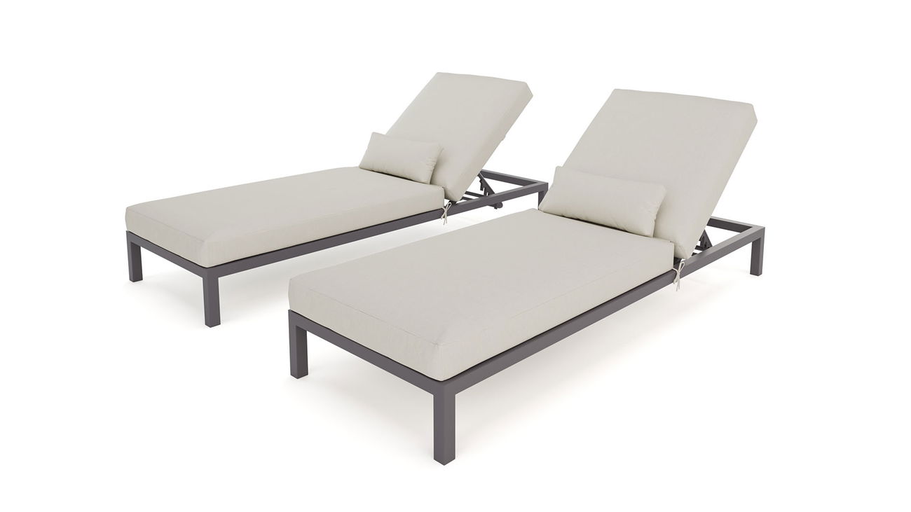 Plaza Sun Lounger Set Compact (anthracite) main product photo