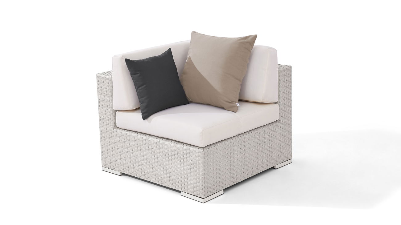Fauteuil d'angle Cube 90 cm (gris)