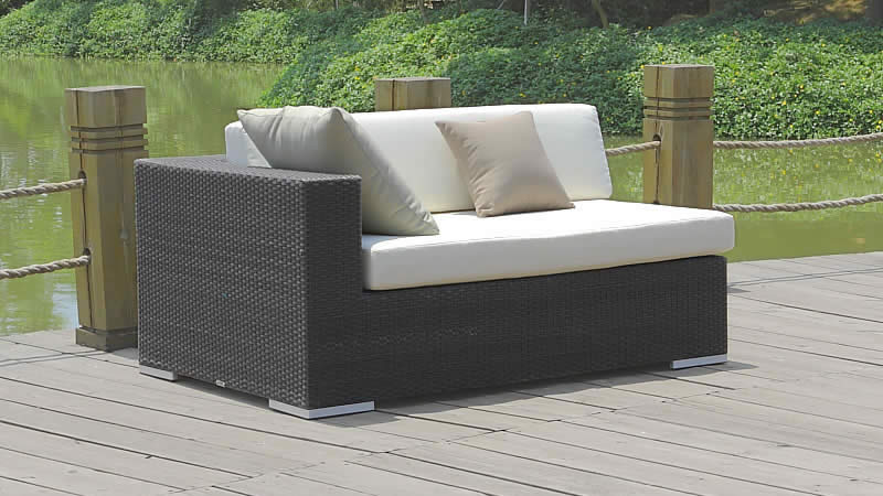 Canapé gauche Cube 140 cm (anthracite) main product photo