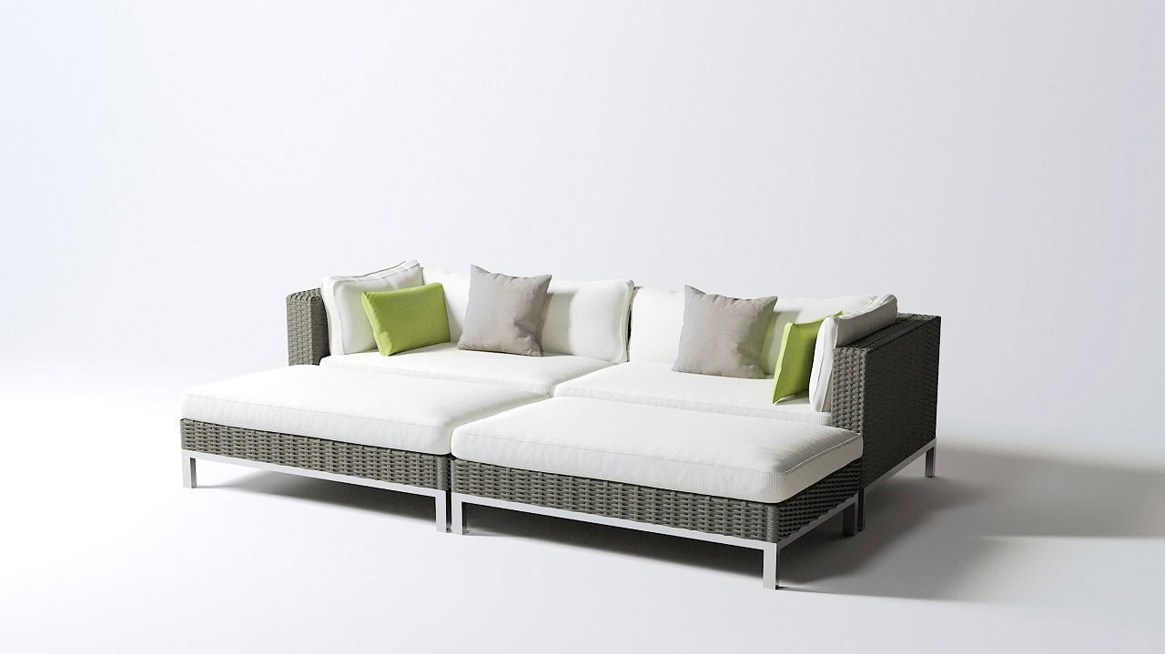 Coussin de dossier et d'assise Montpellier