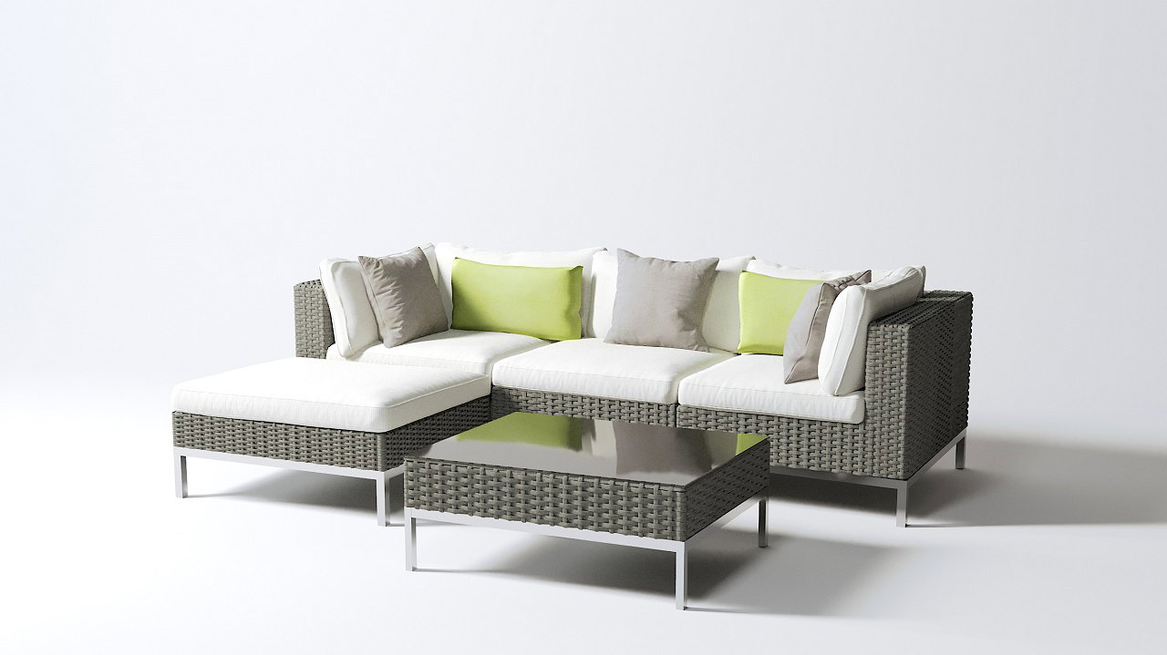 Coussin de dossier et d'assise Nizza
