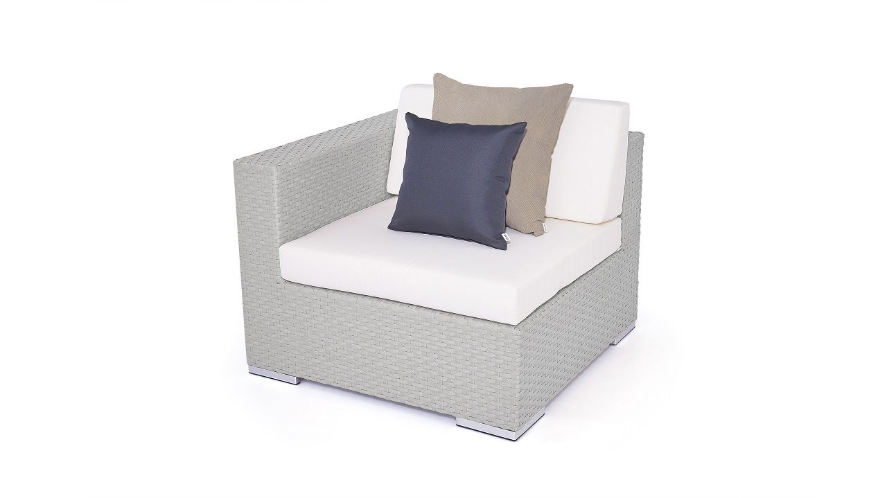Fauteuil d'angle Cube 90 cm (gris)